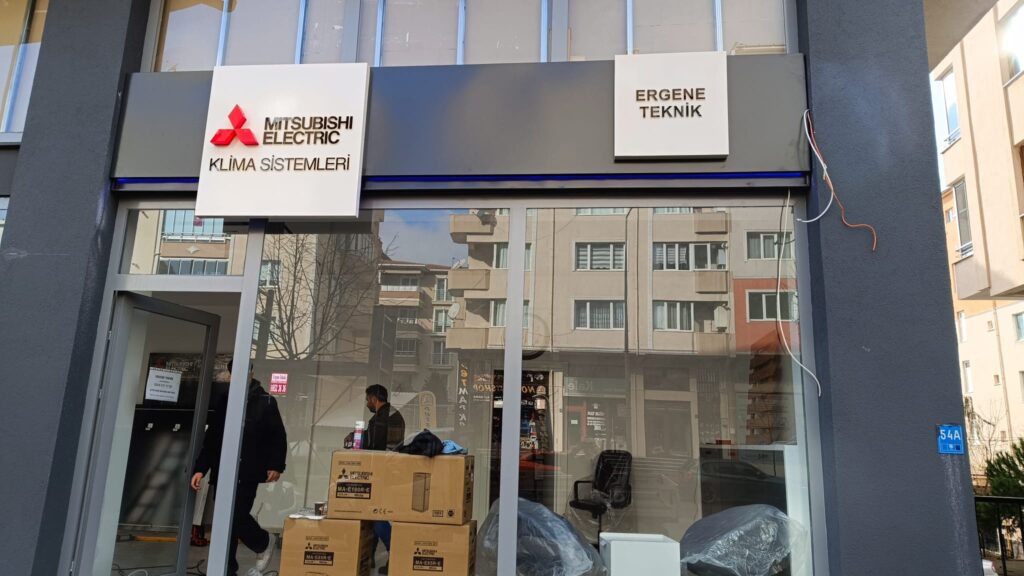 Mitsubishi Elektrik Işıklı Oyma Tabela Modeli