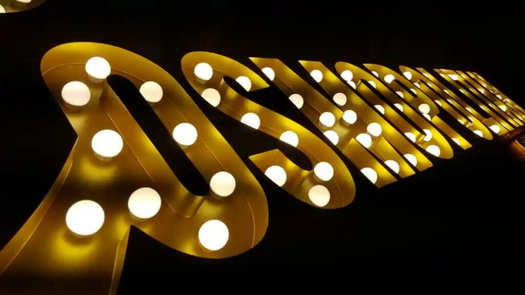 Ampüllü retro harf