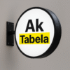 45 cm Yuvarlak Isikli Fener Tabela