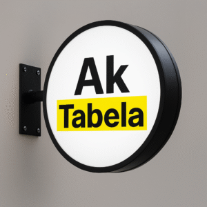 45 cm Yuvarlak Işıklı Fener Tabela