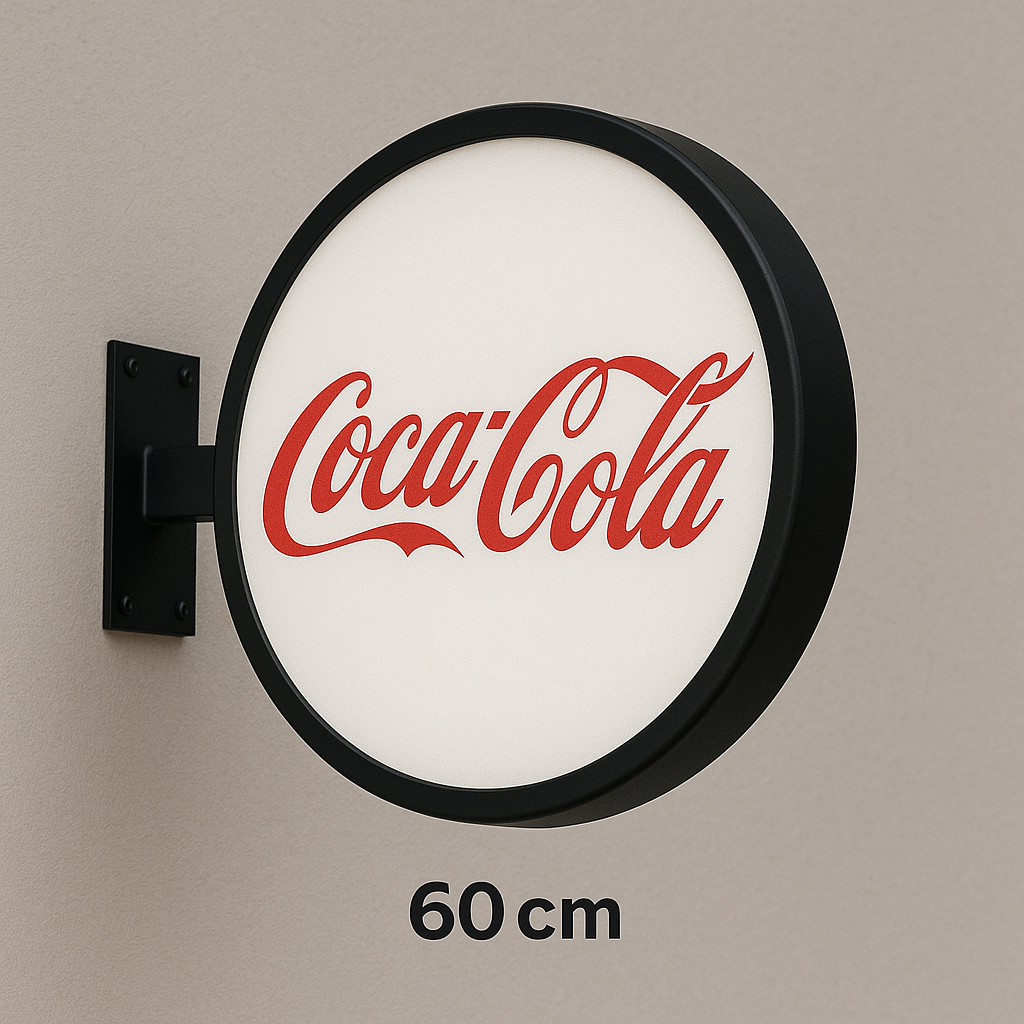 60 cm Yuvarlak Işıklı Fener Tabela