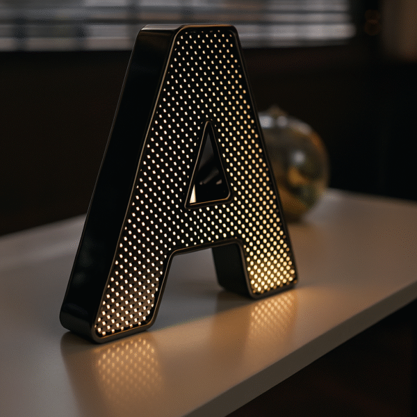 Fume Delikli Paslanmaz Kutu Harf Tabela