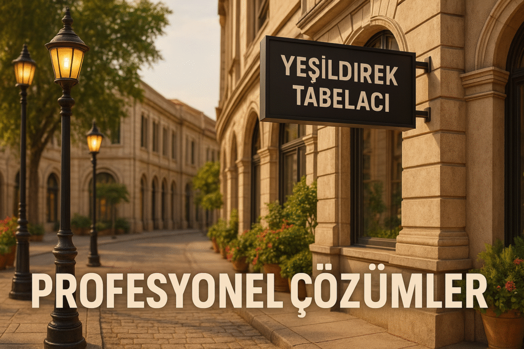 Yeşildirek Tabelacı İle Markanızı Ön Plana Çıkaran Tabela Çözümleri
