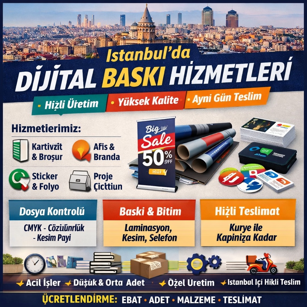 İstanbul Dijital Baskı Hizmeti