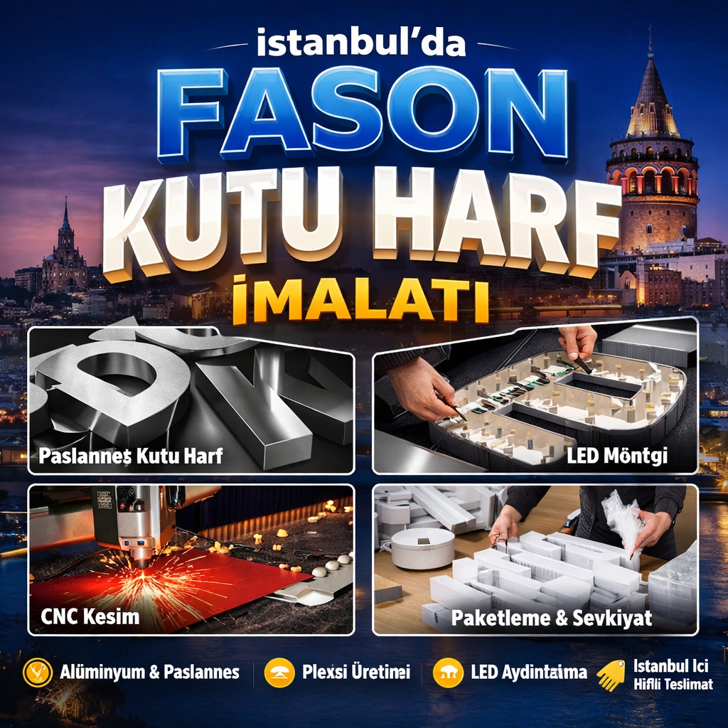 İstanbul Fason Kutu Harf İmalatı