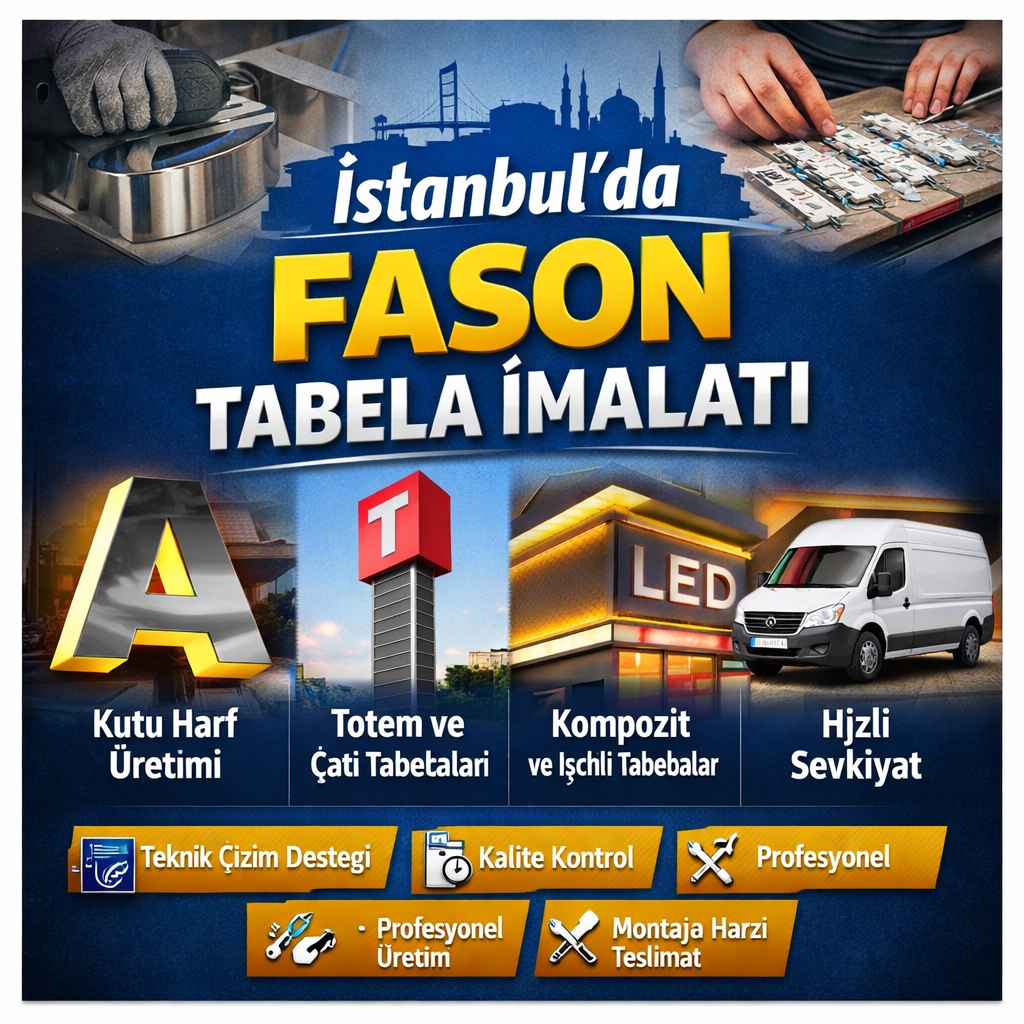 İstanbul Fason Tabela İmalatı