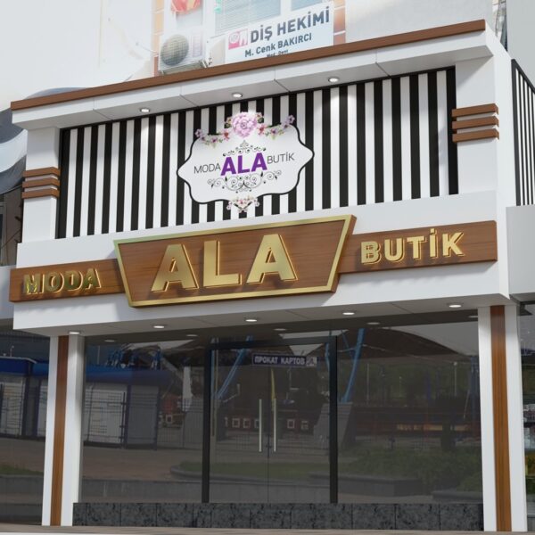 Ala butik isikli tabela modeli