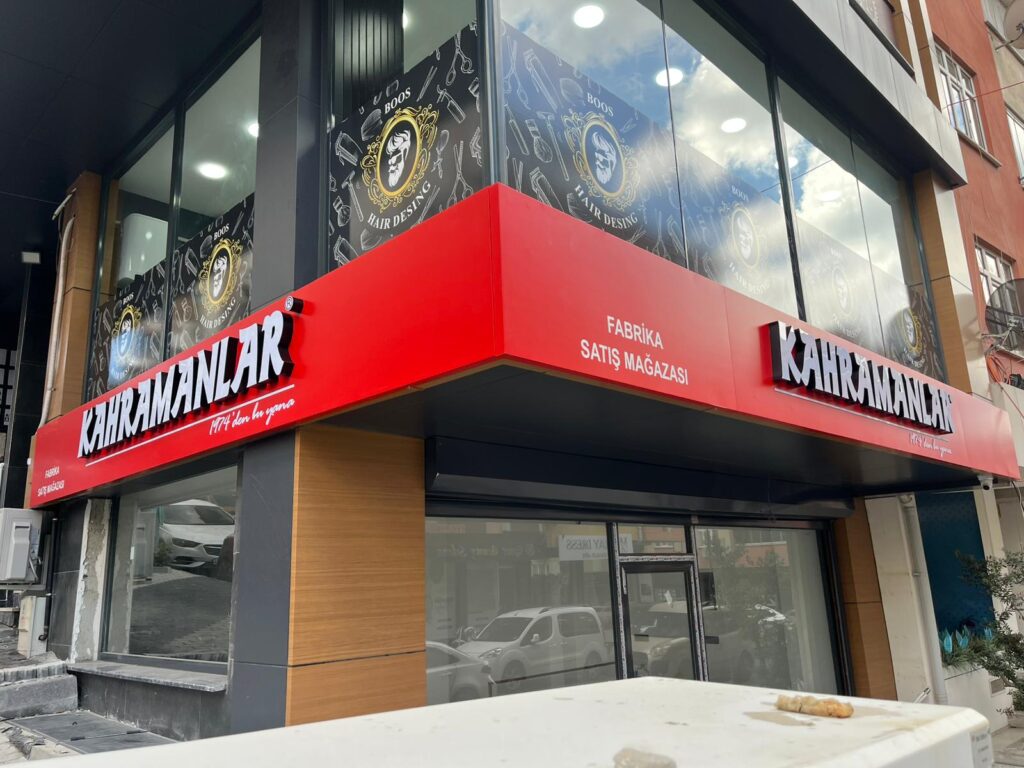 Kahramanlar Züccaciye Arnavutköy Işıklı Kutu Harf Tabela