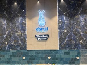 Ebruli kayasehir duvar ustu kutu harf