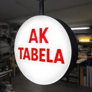 Tavan Askılı 360 Derece Dönen Tabela Ürün Görseli