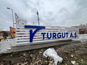 Turgut a.s. kutu harf tabela tozkoparan