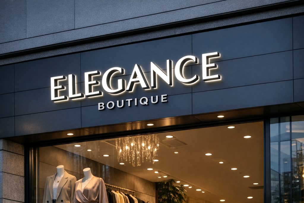 Kompozit Zemin Uzeri Butik Tabelasi