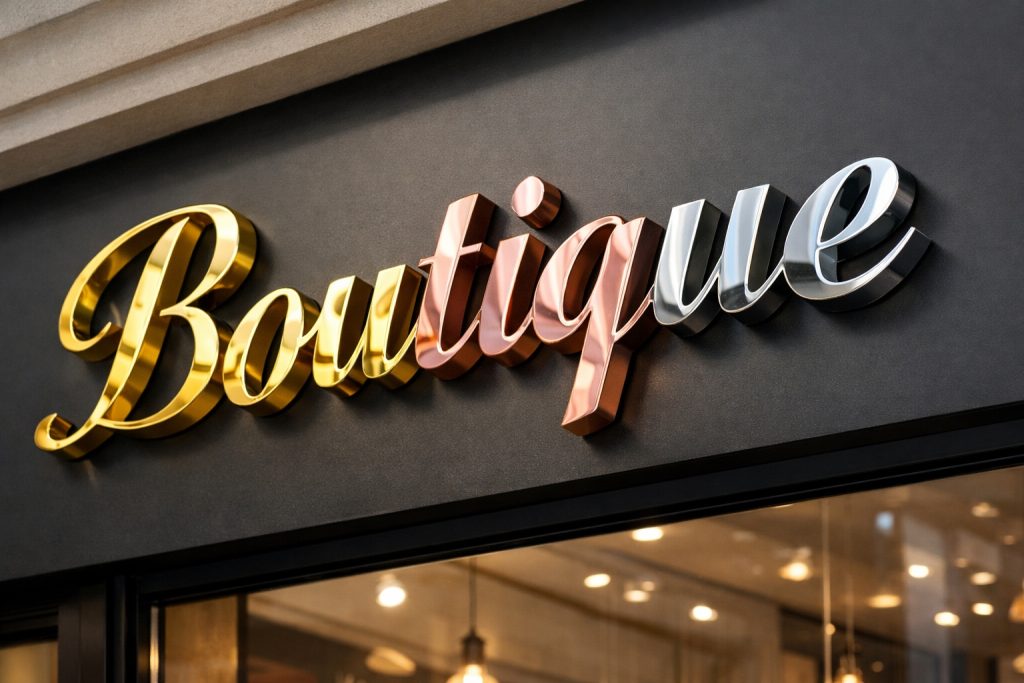 Paslanmaz Kutu Harf Gold Rose Gold Krom