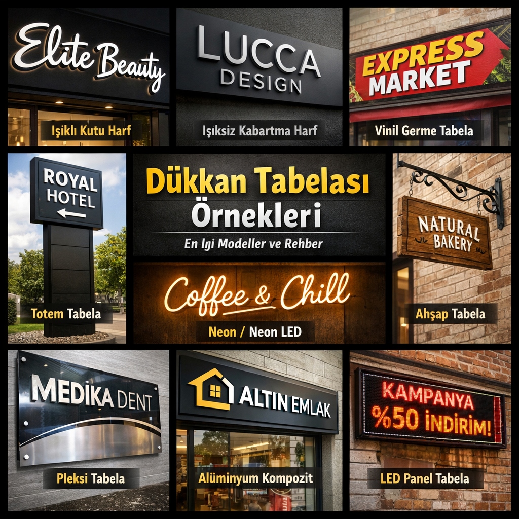 Dükkan Tabelası Örnekleri: İlham Veren Modeller, Malzemeler ve Seçim Rehberi