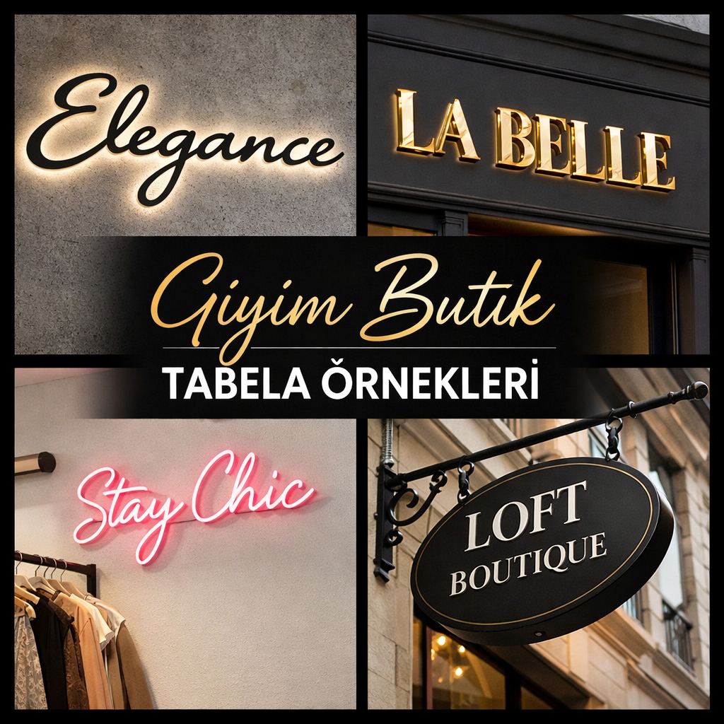 Giyim Butik Tabela Örnekleri