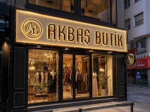 Akbas butiik giyim tabela aksaray