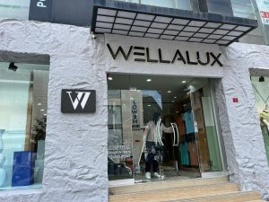Wellalux merter giyim magazasi tabela